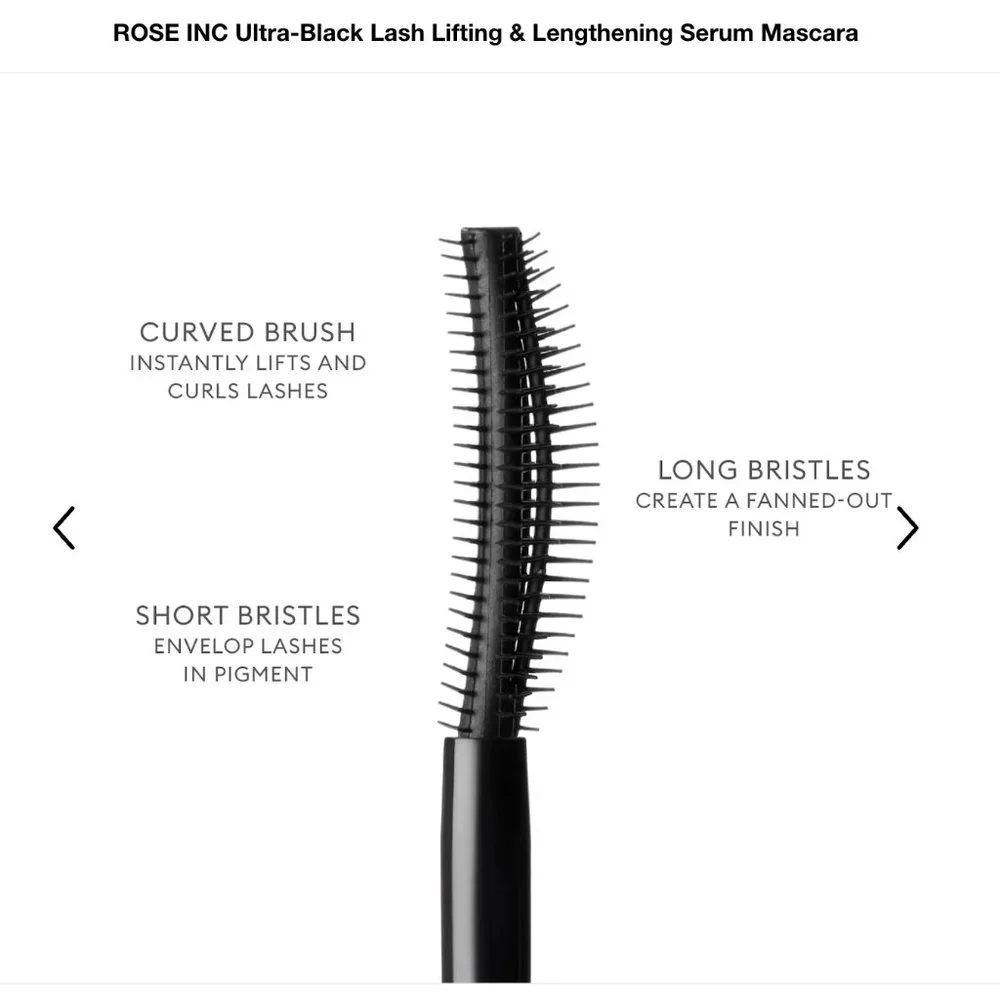 🌷New🌷ROSE INC Ultra-Black Lash Lifting & Lengthening Serum Mascara